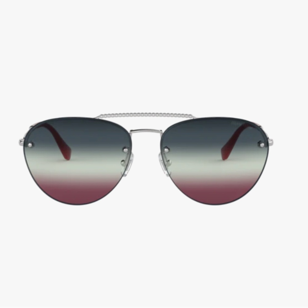 Miu Miu Stylish Gradient Aviator Sunglasses